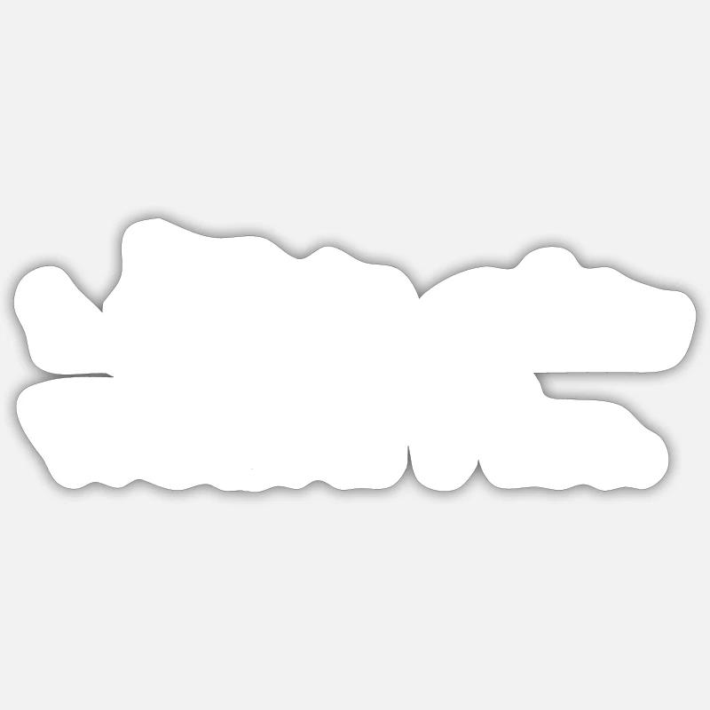 Fermier Fermier Fermier - Sticker taille S (10 x 10 cm) - blanc mat