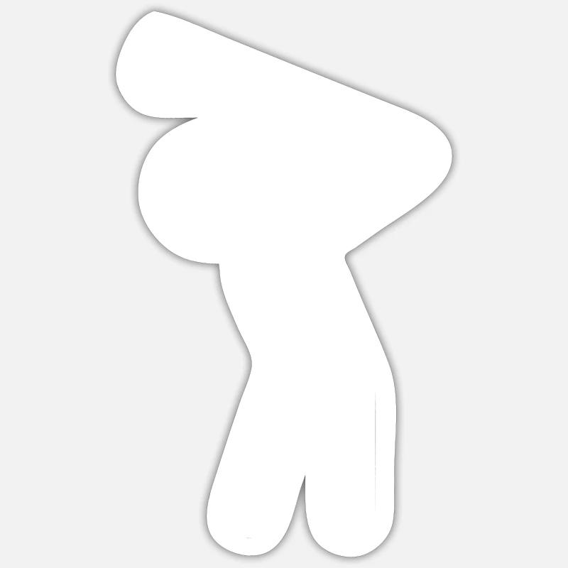 golf - Sticker size S (10 x 10 cm) - white matte