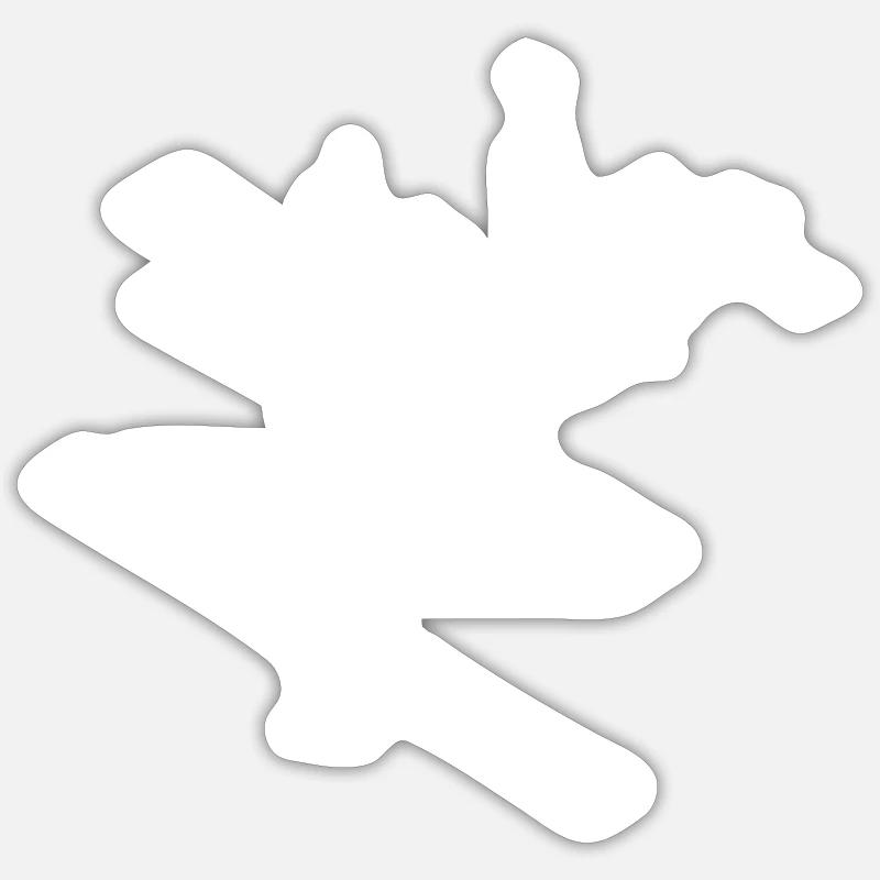 space - Sticker size S (10 x 10 cm) - white matte