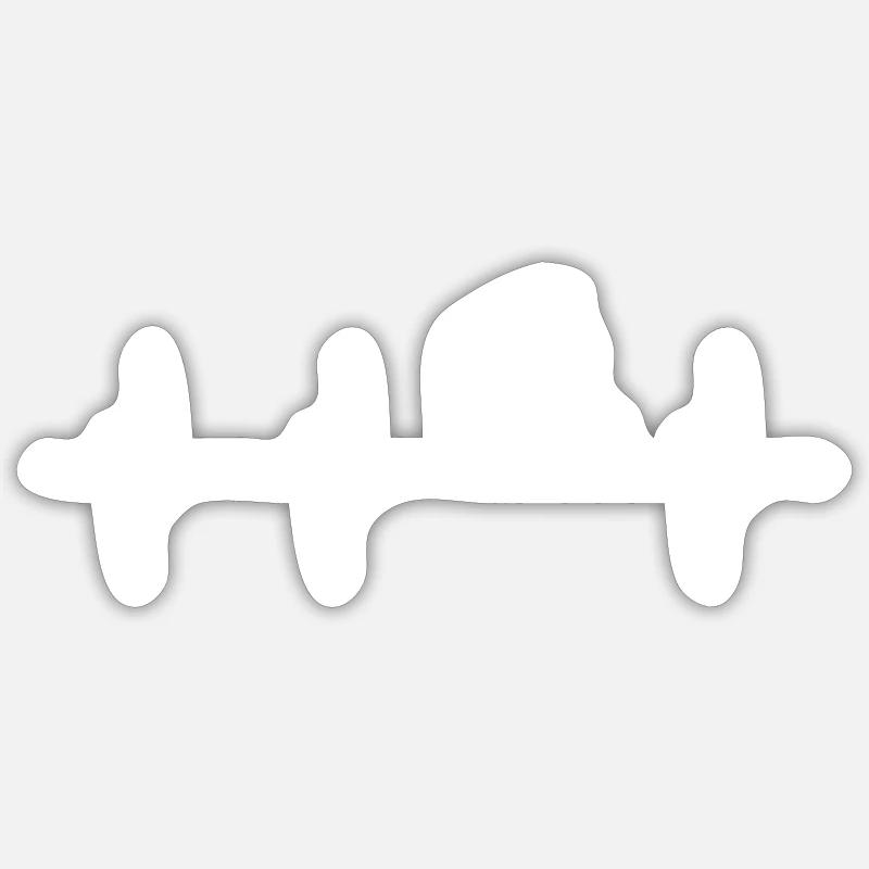 rabbit - Sticker size S (10 x 10 cm) - white matte
