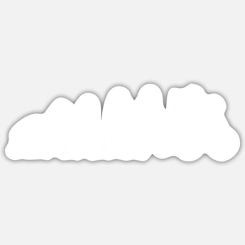 visite en bicyclette - Sticker taille S (10 x 10 cm) - blanc mat