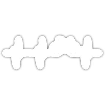 Mountain Bike Bicycle Funny Cyclist - Sticker size S (10 x 10 cm) - white matte - Front