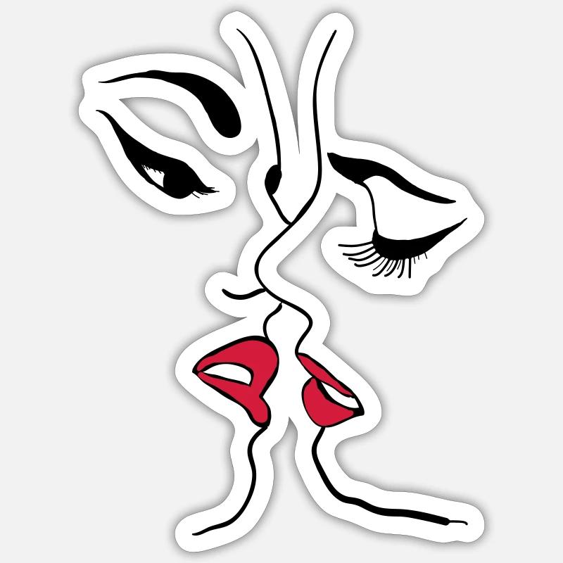 Lesbienne Sticker taille S (10 x 10 cm)