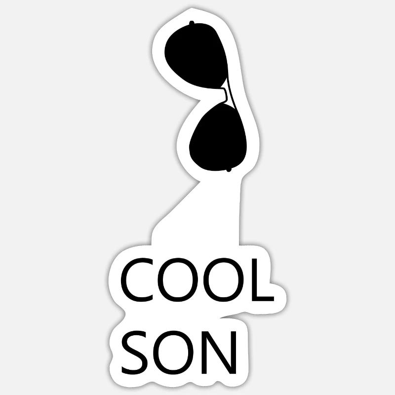Cool Son - Sticker size S (10 x 10 cm) - white matte