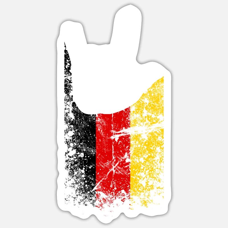 ILY Handsign Germany - Sticker Größe S (10 x 10 cm) - Mattweiß