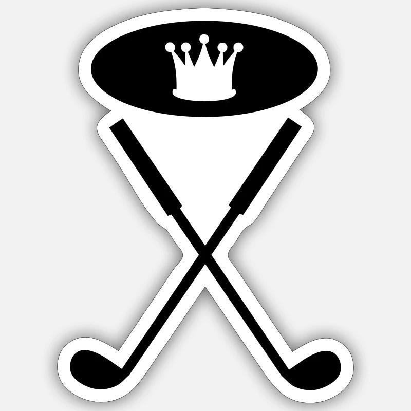 golf - Sticker size S (10 x 10 cm) - white matte