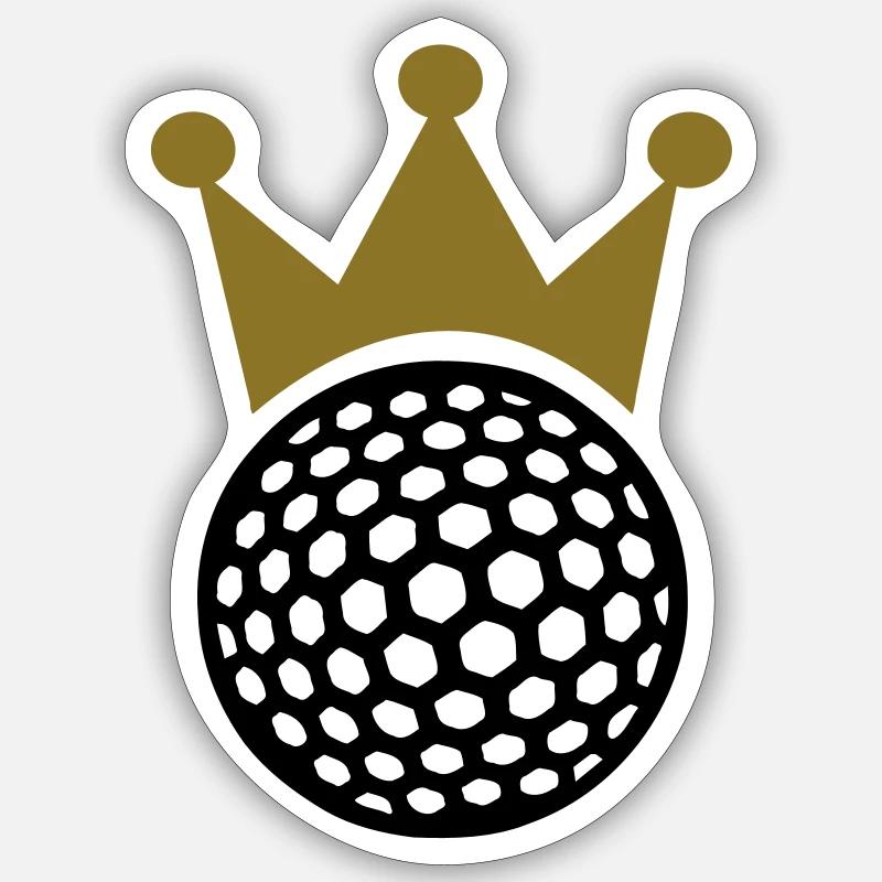Golf - Sticker size S (10 x 10 cm) - white matte