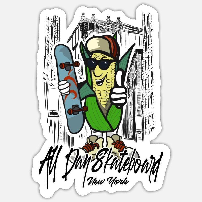 Skateboard Sticker Größe S (10 x 10 cm)