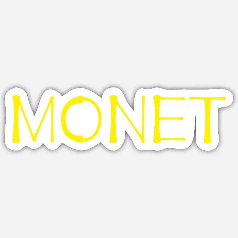 Monet - Sticker size S (10 x 10 cm) - white matte