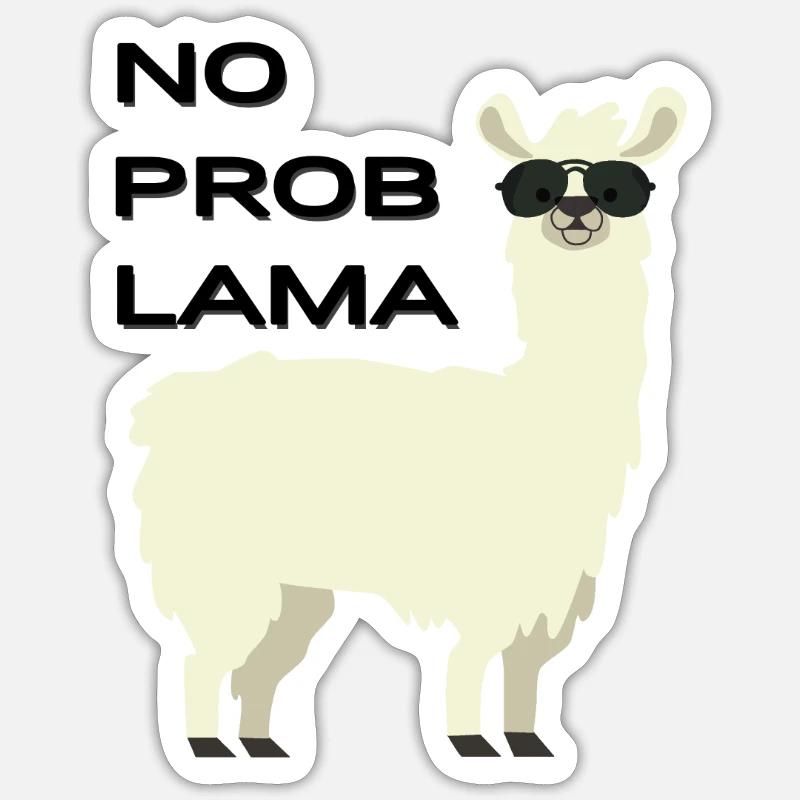 Pas de problème Sticker taille S (10 x 10 cm)