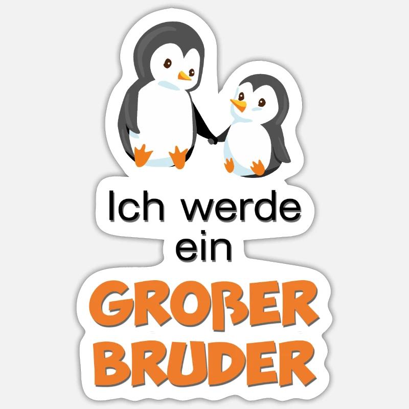 Ich werde ein großer Bruder Sticker Größe S (10 x 10 cm)