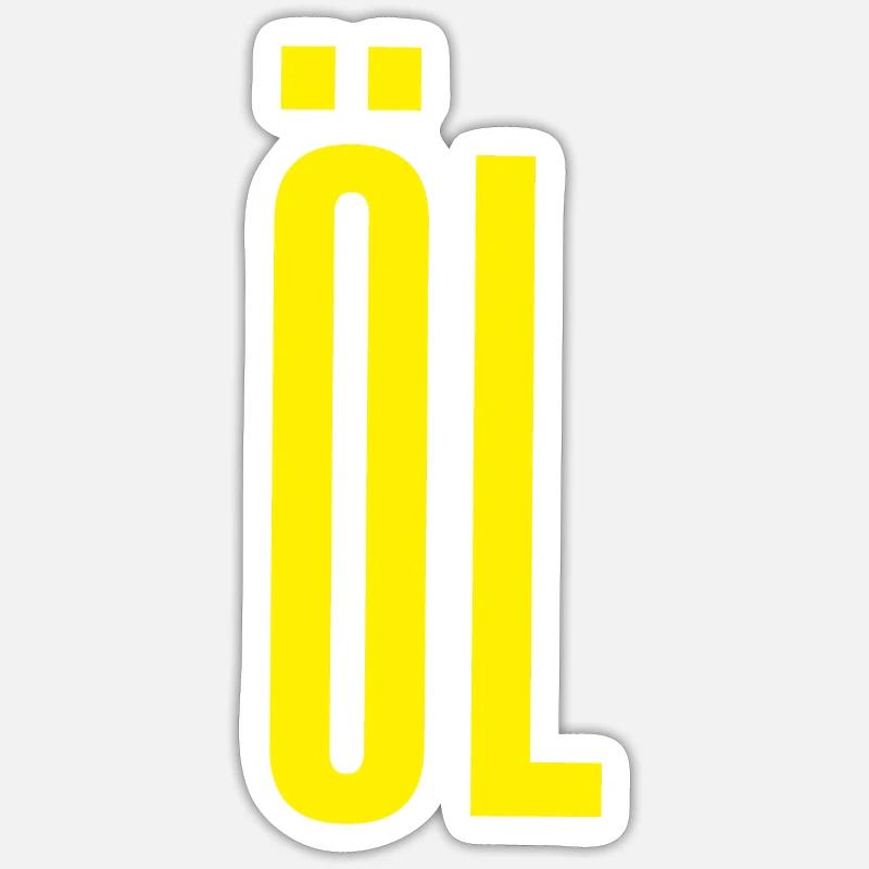 OL - Sticker taille S (10 x 10 cm) - blanc mat
