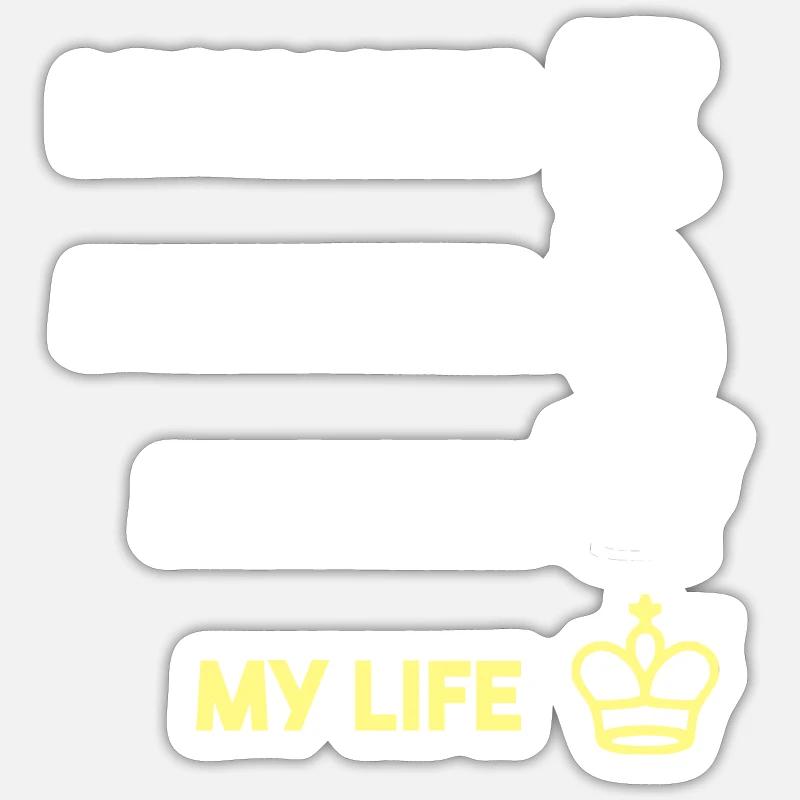 Jeu d'échec d'échecs Sticker taille S (10 x 10 cm)