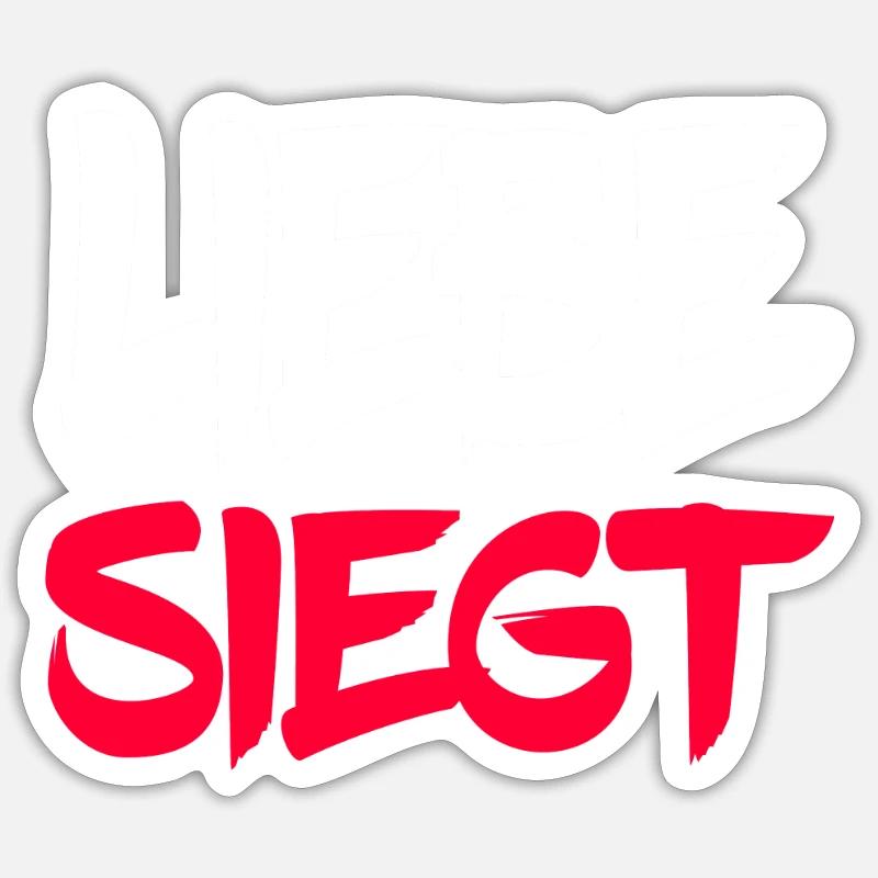 Chère Siegt - Sticker taille S (10 x 10 cm) - blanc mat
