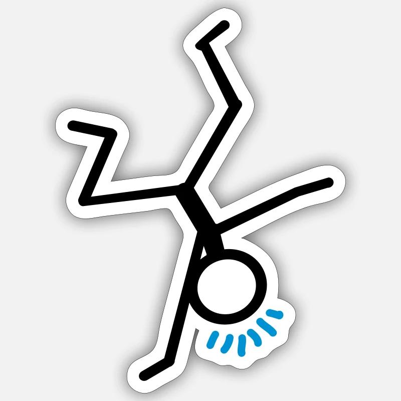 Breakdance - Sticker Größe S (10 x 10 cm) - Mattweiß