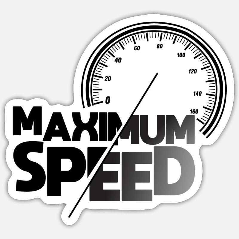 Maximum speed for driver OOTD Sticker size S (10 x 10 cm)