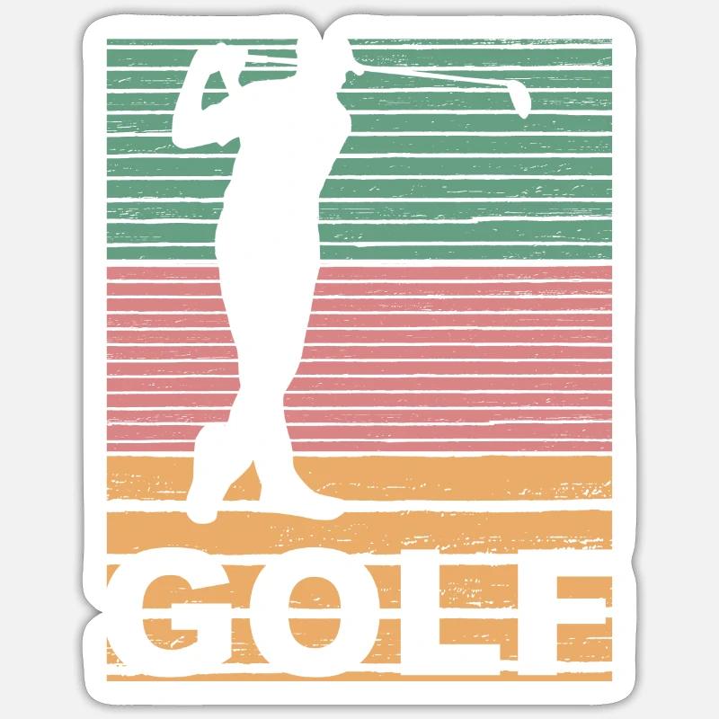 Golf Golfer Golf Course Gift Sticker size S (10 x 10 cm)