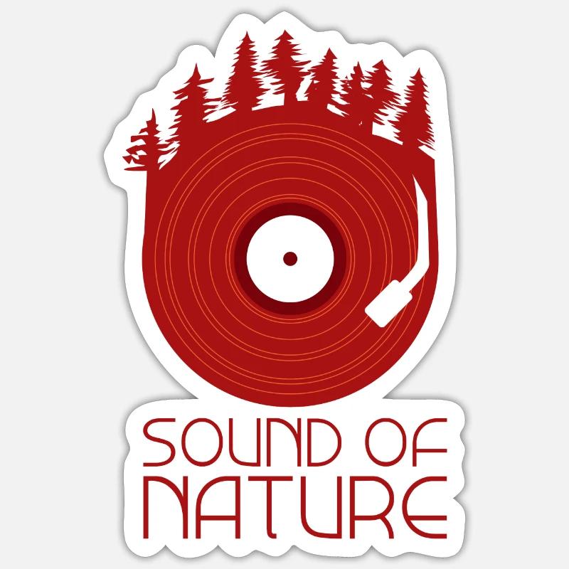 Bruit naturel OOTD - Sticker taille S (10 x 10 cm) - blanc mat