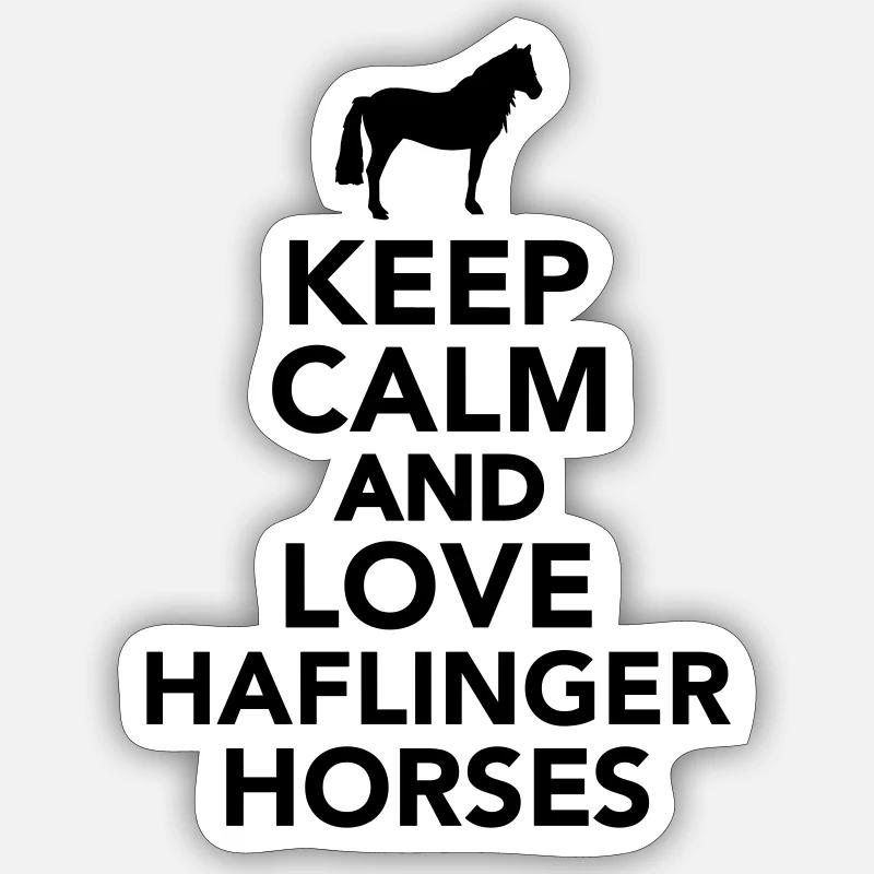 Haflinger Sticker Größe S (10 x 10 cm)