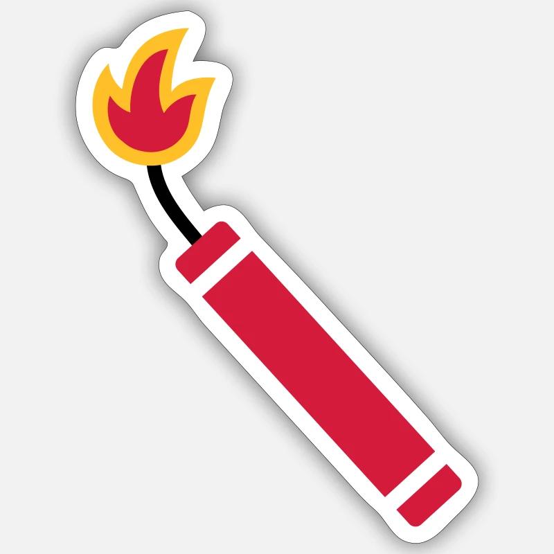 Dynamite - Sticker size S (10 x 10 cm) - white matte