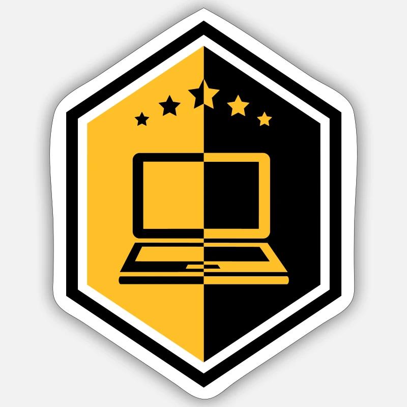 Computing / Informatik / Informatique - Sticker taille S (10 x 10 cm) - blanc mat