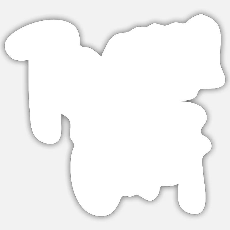 Chef d'équipe - Sticker taille S (10 x 10 cm) - blanc mat