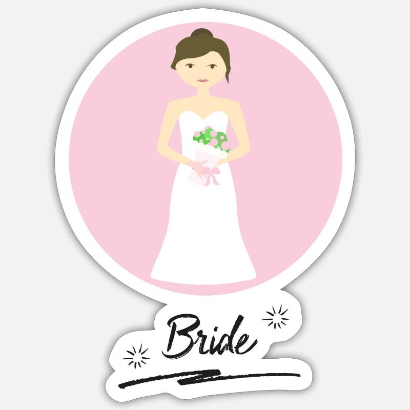 bride Sticker size S (10 x 10 cm)