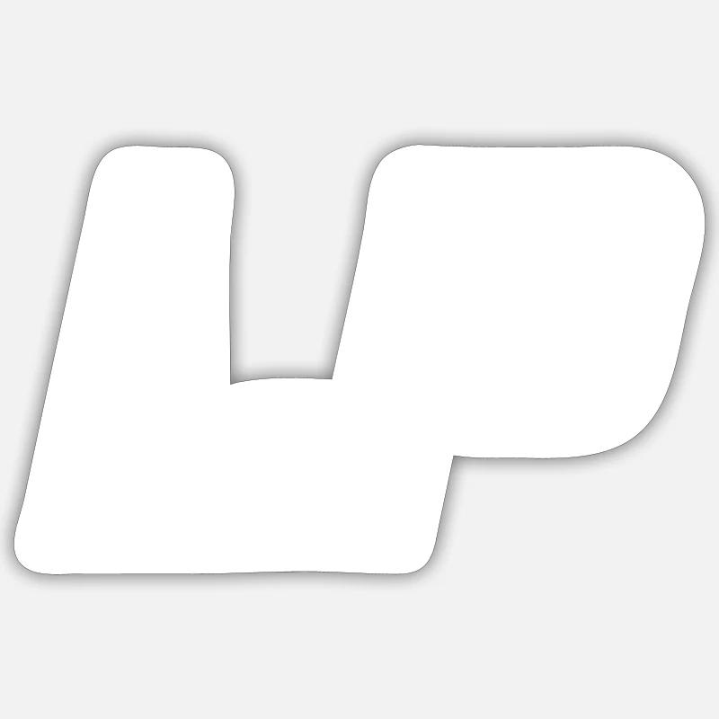LP - Sticker Größe S (10 x 10 cm) - Mattweiß