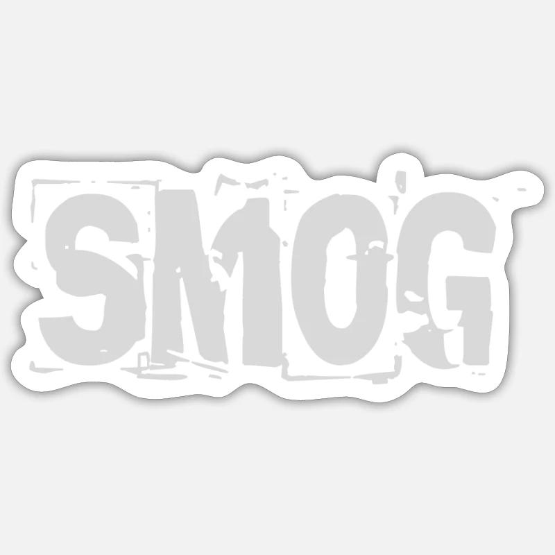 Smog - Sticker size S (10 x 10 cm) - white matte