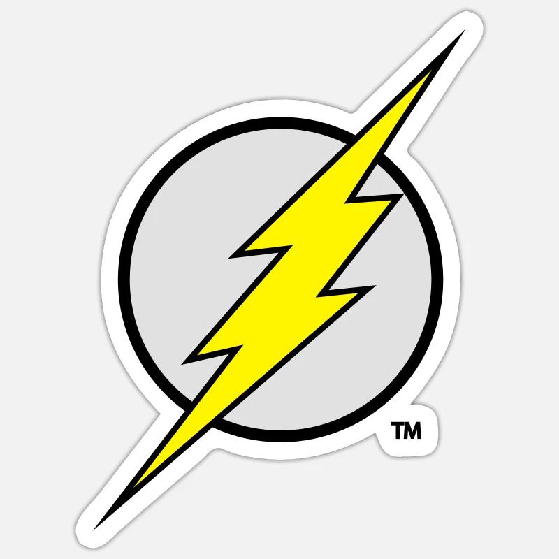 Flash Logo Flex - Sticker taille S (10 x 10 cm) - blanc mat