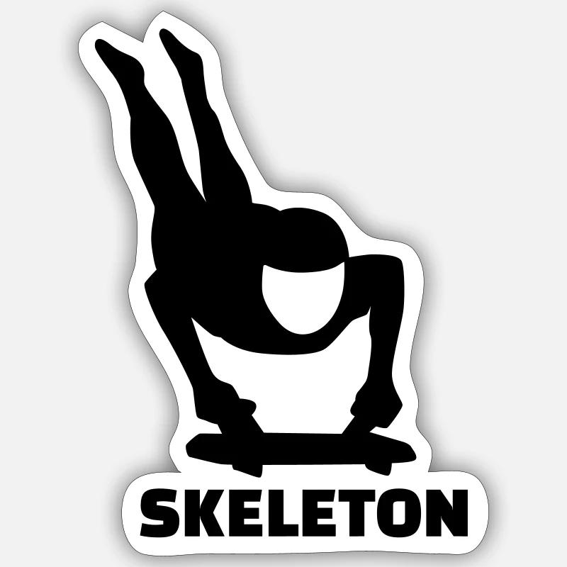 Skeleton Sticker Größe S (10 x 10 cm)