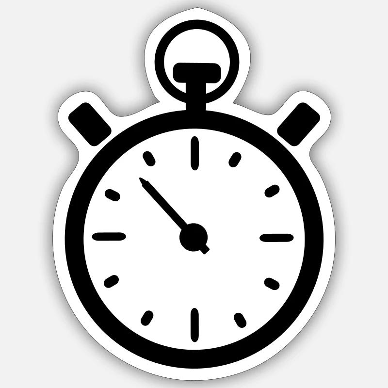 clock Sticker size S (10 x 10 cm)