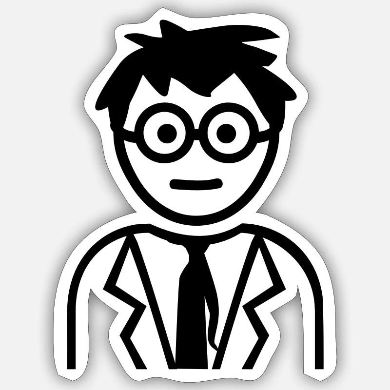 Professeur Sticker taille S (10 x 10 cm)