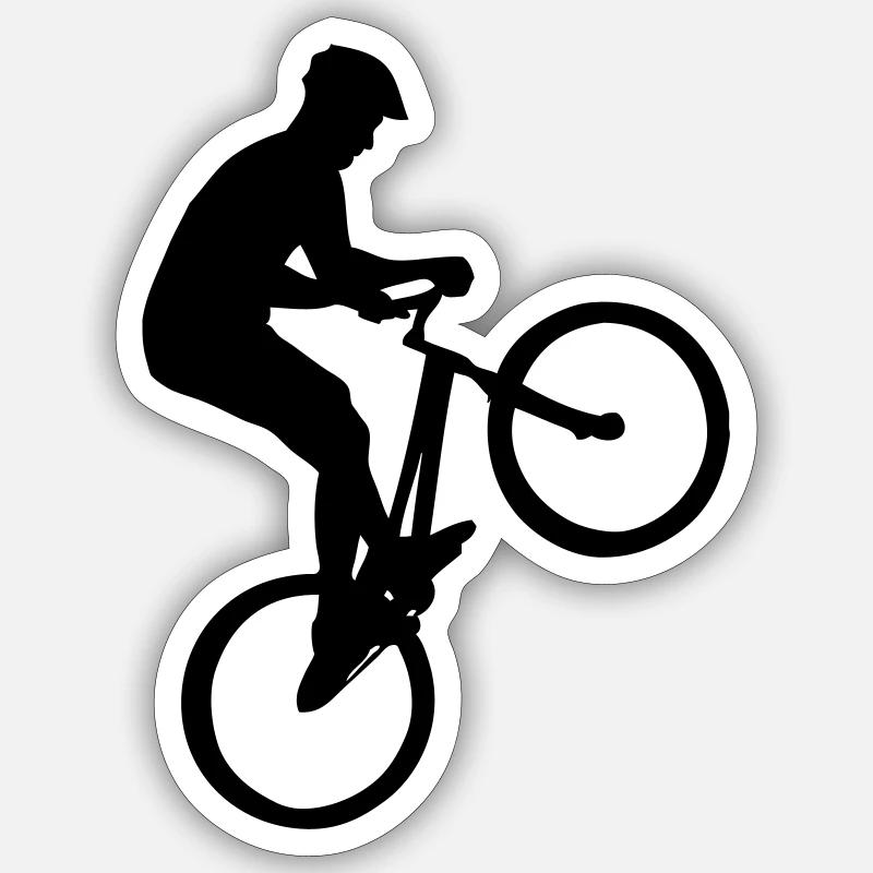 Biking - Trial Sticker Größe S (10 x 10 cm)