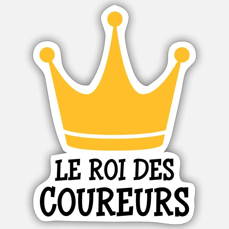 Course à Pied / Running / Jogging / Coureur - Sticker taille S (10 x 10 cm) - blanc mat