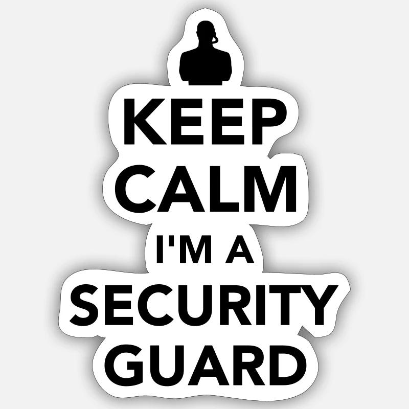Security - Sticker Größe S (10 x 10 cm) - Mattweiß
