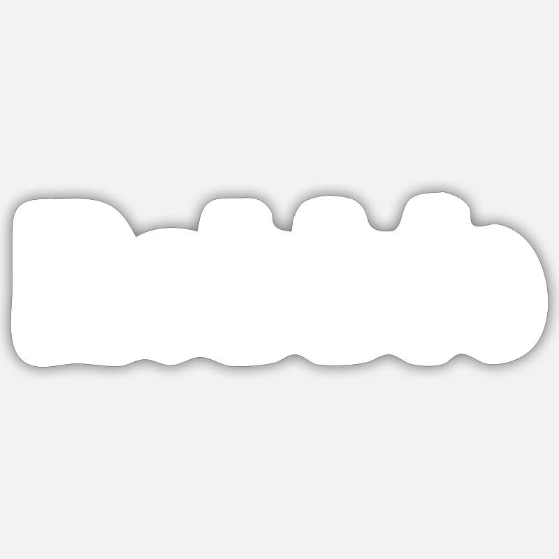 Robbie - Sticker size S (10 x 10 cm) - white matte