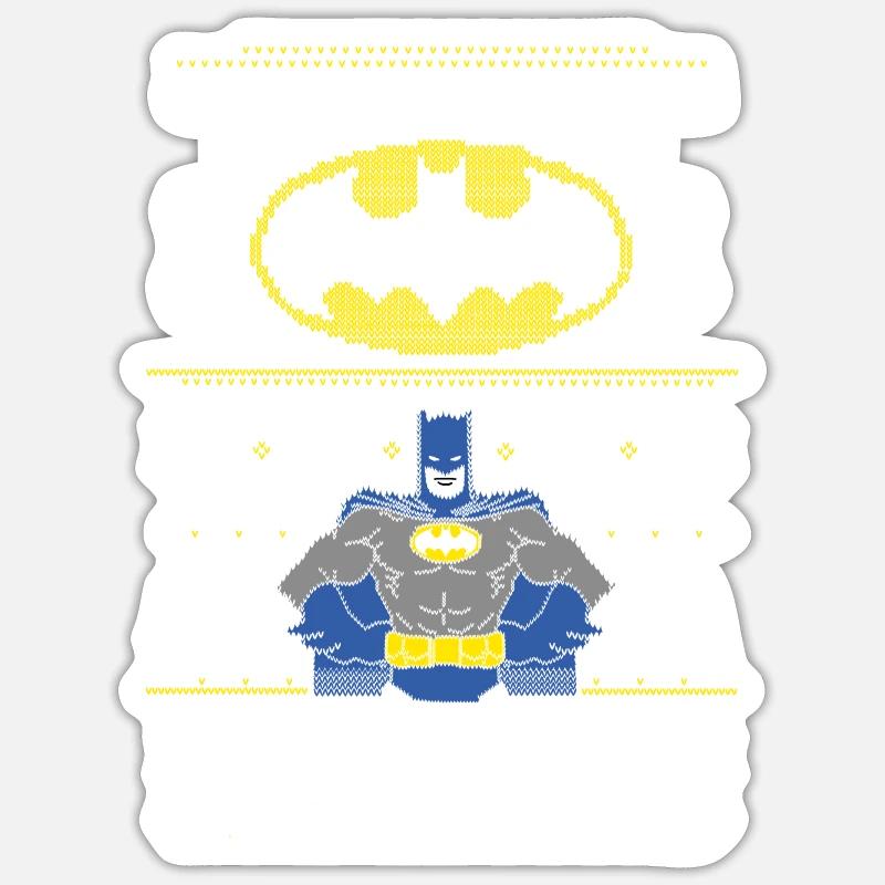 DC Comics Batman Noël Avec Logo Sticker taille S (10 x 10 cm)