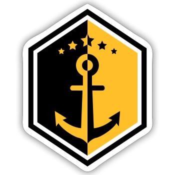 Seemann / Boot / Marine / Meer / Fischer - Sticker Größe S (10 x 10 cm) - Mattweiß - Vorne