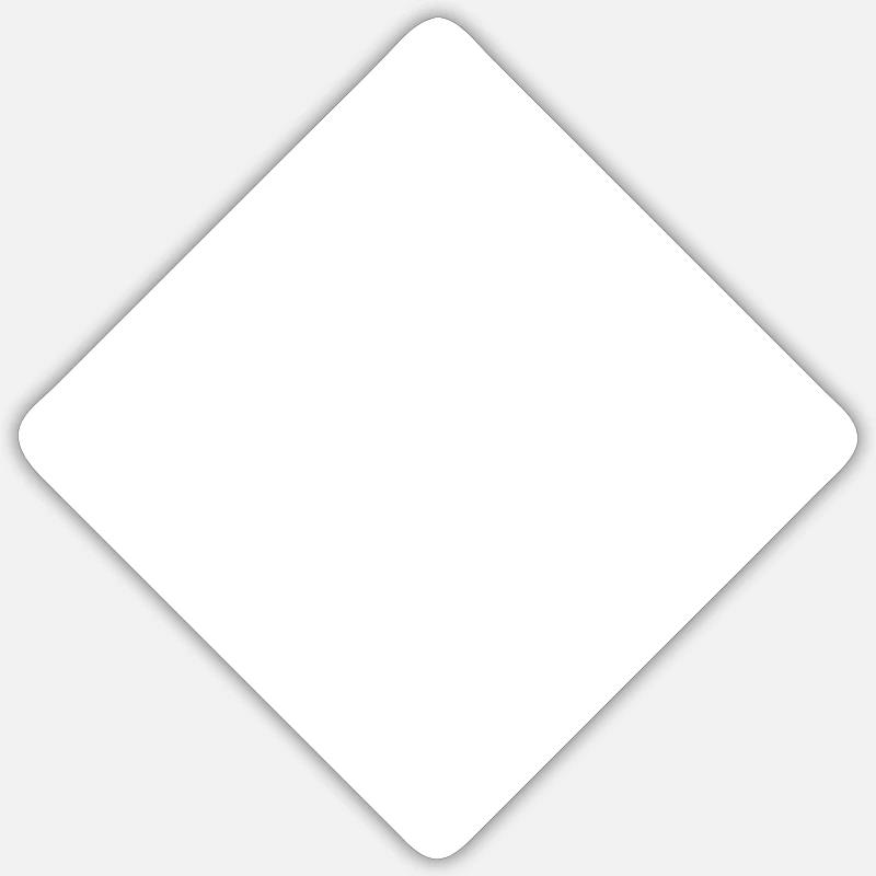 Square Square - Sticker size S (10 x 10 cm) - white matte