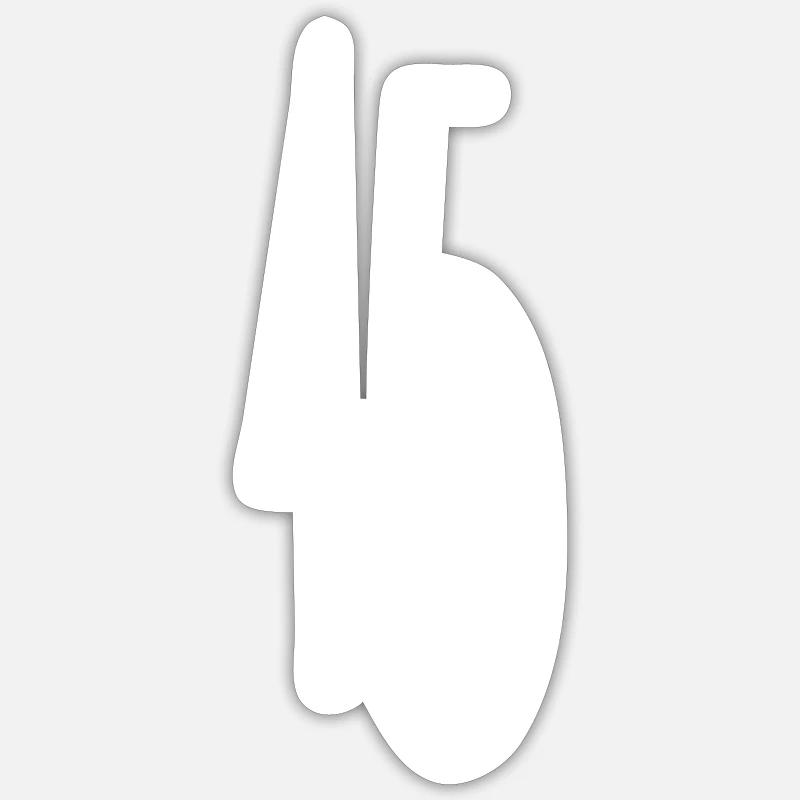 45 ans - Sticker taille S (10 x 10 cm) - blanc mat