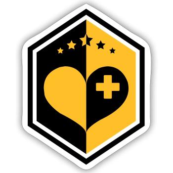 Arzt / Medizin / Kardiologie / Kardiologe - Sticker Größe S (10 x 10 cm) - Mattweiß - Vorne