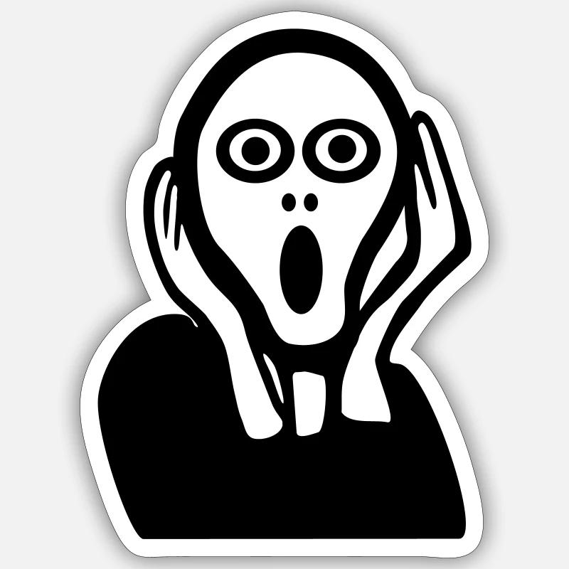 Scream Panic, (super cheap!) Sticker size S (10 x 10 cm)