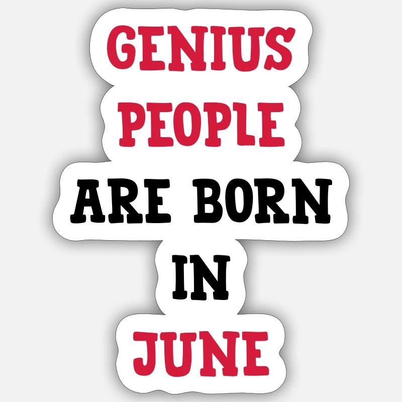 Geburtstag / Juni / Partei / Geschenk Sticker Größe S (10 x 10 cm)