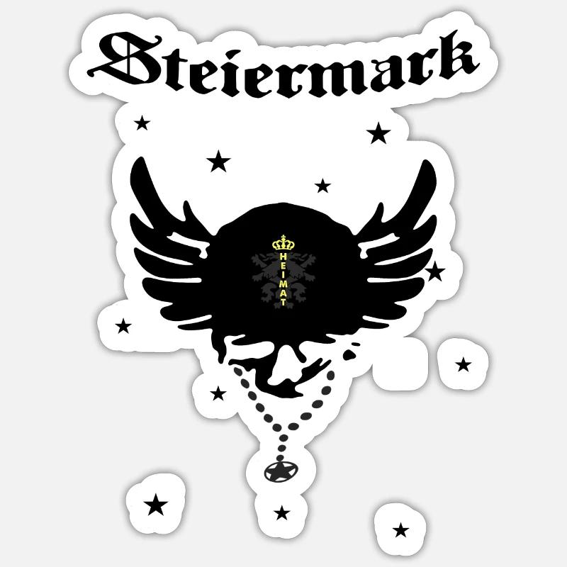 Steiermark Sticker Größe S (10 x 10 cm)