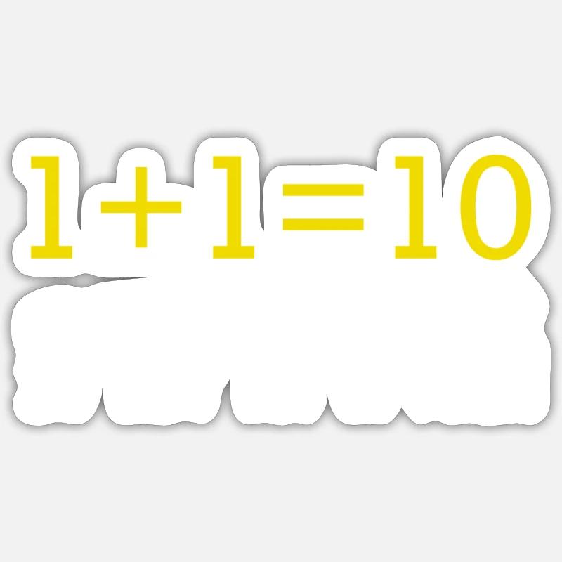 Computer programming - Sticker size S (10 x 10 cm) - white matte