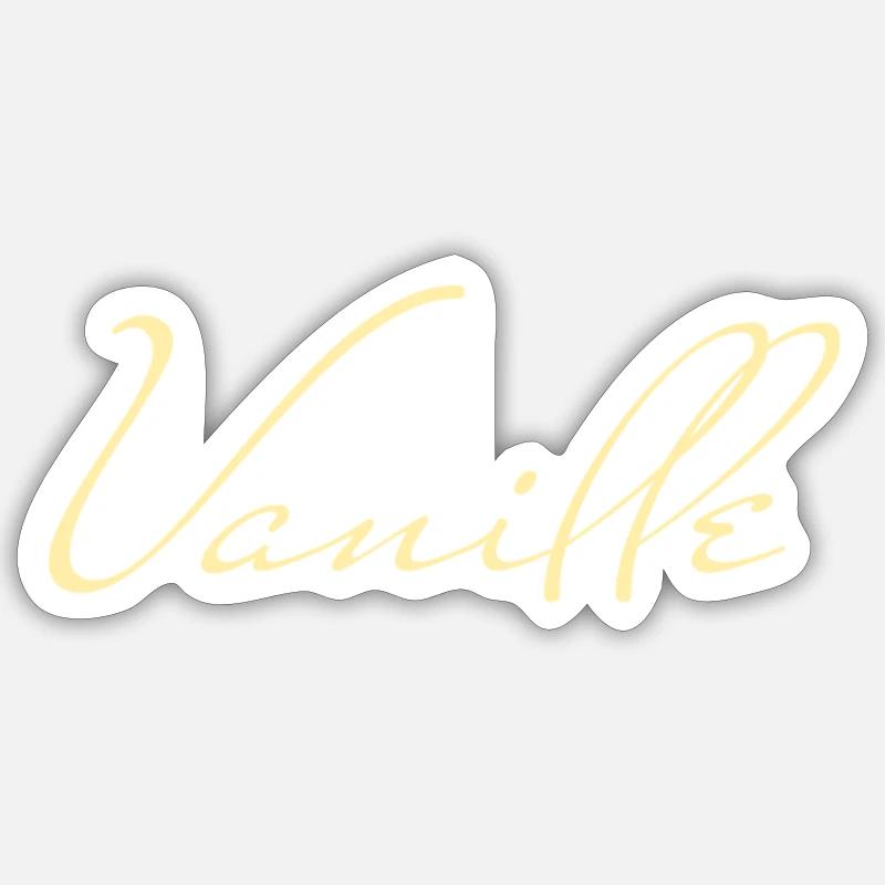 Vanilla Sticker size S (10 x 10 cm)
