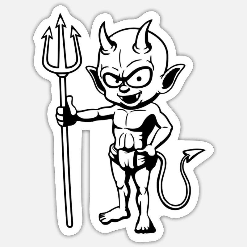 devil Sticker size S (10 x 10 cm)