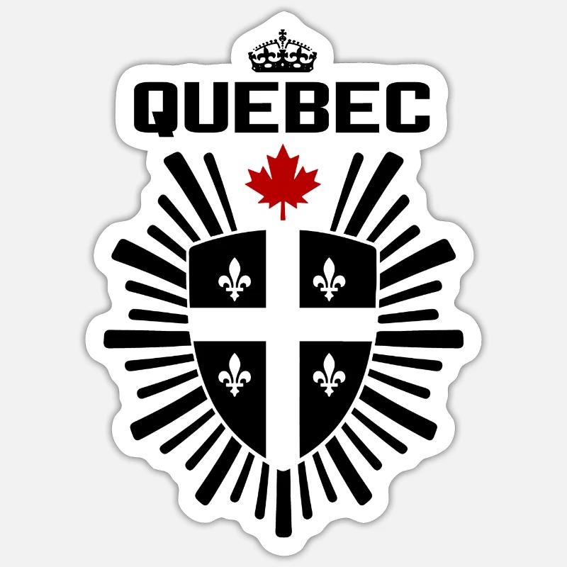 Quebec Sticker Größe S (10 x 10 cm)