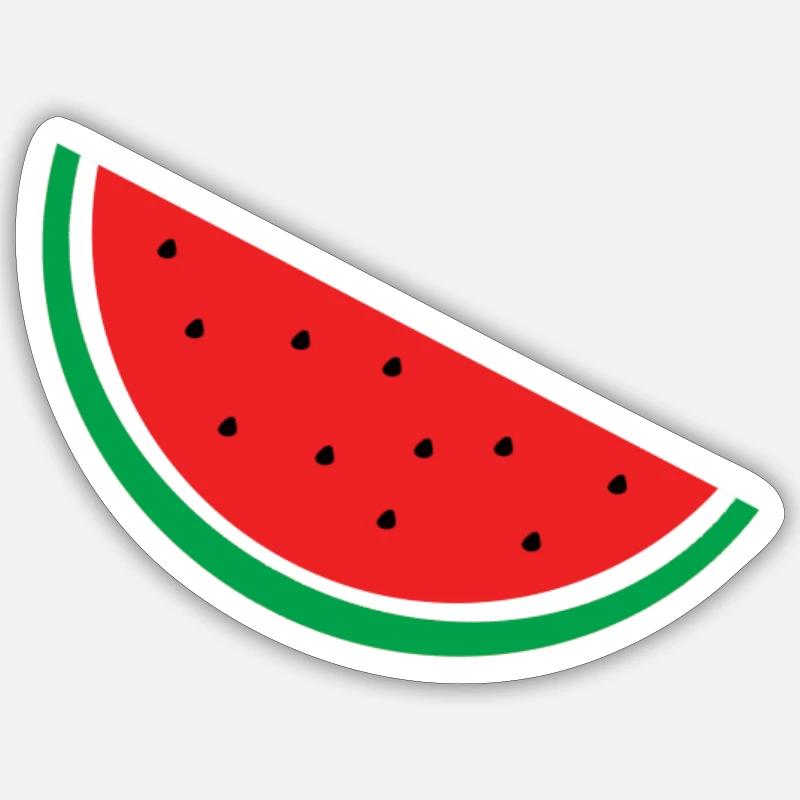 Watermelon - Sticker size S (10 x 10 cm) - white matte